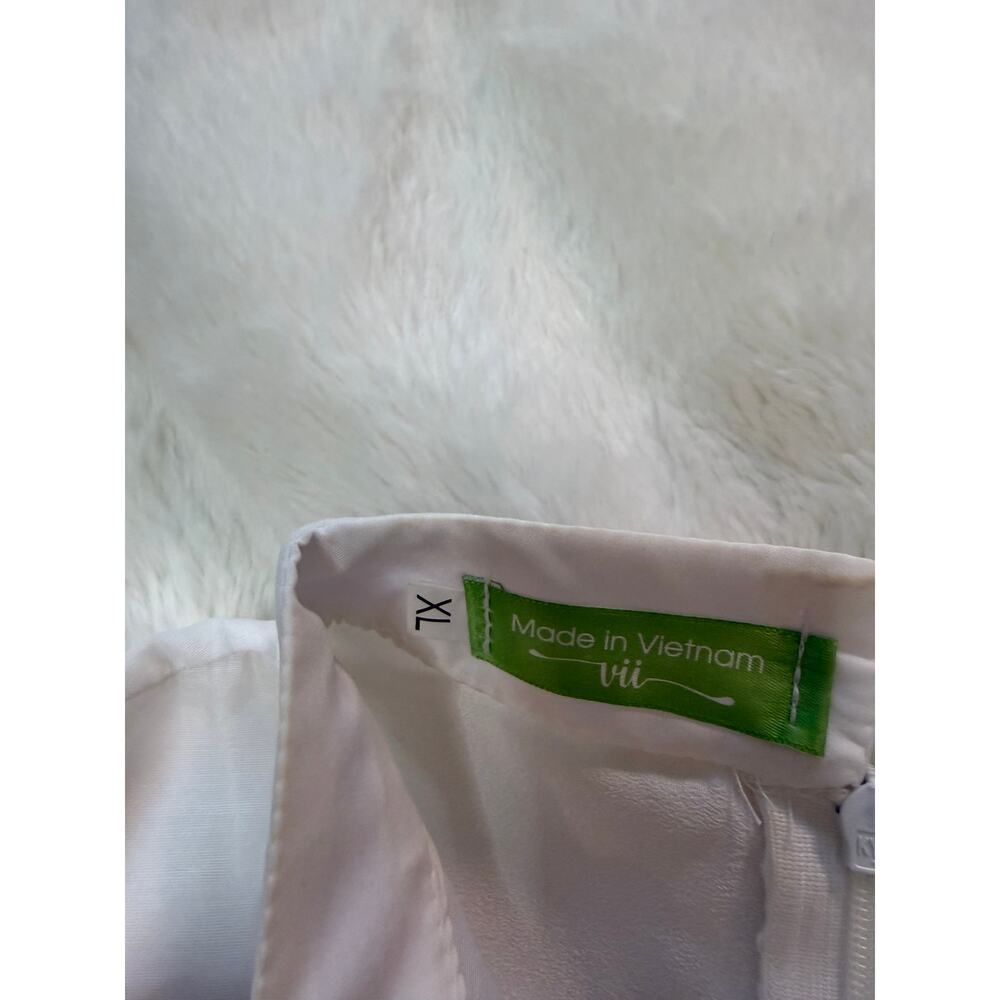 VII Modern Ao Dai Vietnamese Dress in White - Picture 9 of 9
